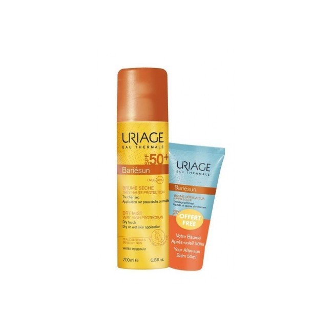 Uriage Bariesun Spray Spf50 200 ml + Balsamo Doposole 50 ml Uriage Bariesun Spray Spf50 200 ml + Balsamo Doposole 50 ml