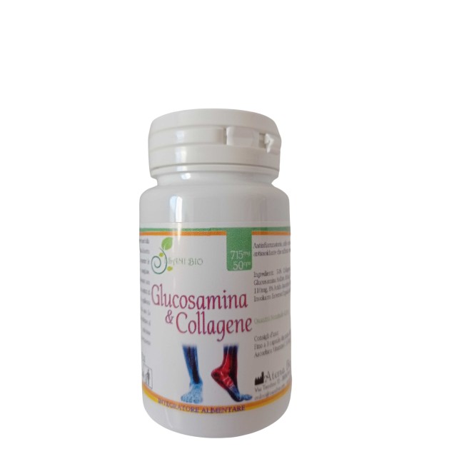 Atena Bio Glucosamina e Collagene Integratore 50 capsule Atena Bio Glucosamina e Collagene Integratore 50 capsule