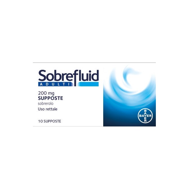 Sobrefluid* Adulti 10 Supposte 200mg Sobrefluid* Adulti 10 Supposte 200mg