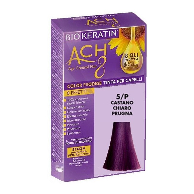 Gdp -general Dietet. Pharma Biokeratin Ach8 Color Prodige 5/p Castano Chiaro Prugna