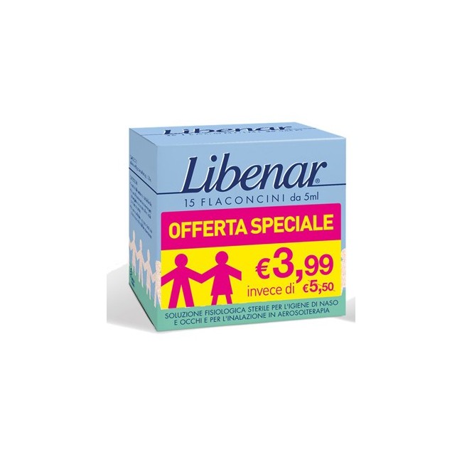 Libenar 15 Flaconcini Soluzione Isotonica 5 Ml Taglio Prezzo Libenar 15 Flaconcini Soluzione Isotonica 5 Ml Taglio Prezzo