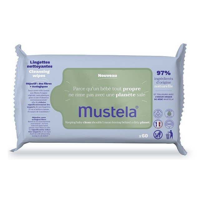 Mustela Salviette Detergenti Baby 60 Pezzi Mustela Salviette Detergenti Baby 60 Pezzi