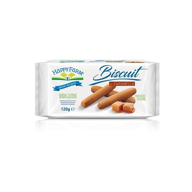Happy Farm Biscuit Caramello Senza Glutine 120 G