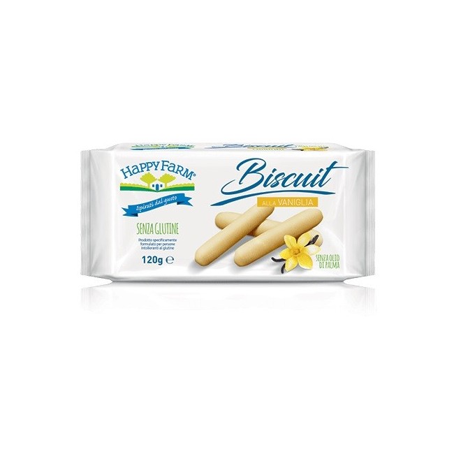 Happy Farm Biscuit Vaniglia Senza glutine 120 G