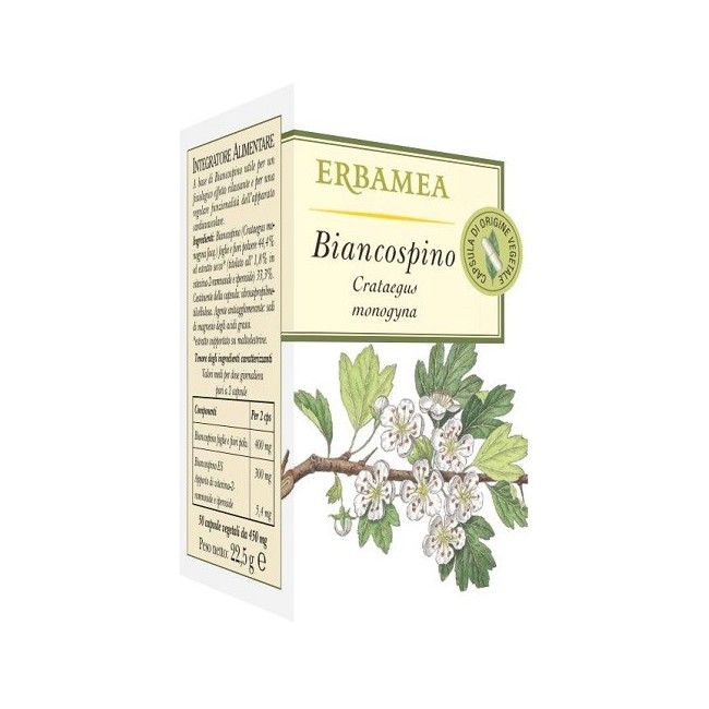 Erbamea Biancospino integratore 50 Opercoli Erbamea Biancospino integratore 50 Opercoli