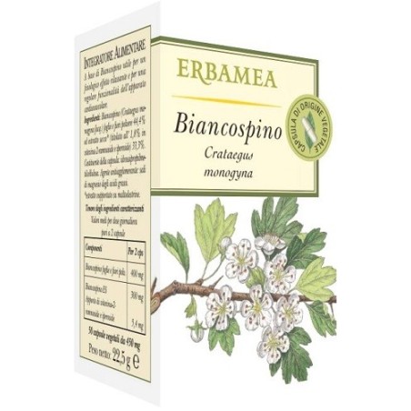 Erbamea Biancospino integratore 50 Opercoli Erbamea Biancospino integratore 50 Opercoli