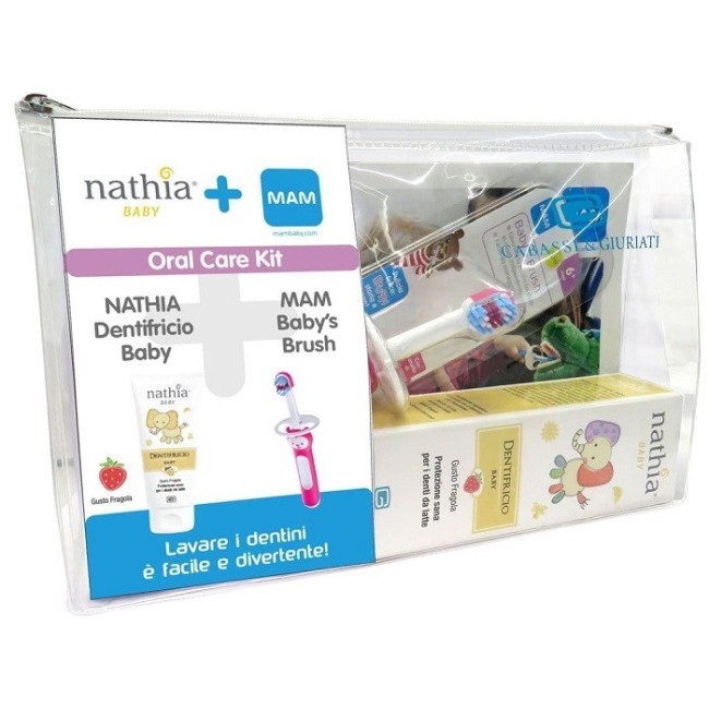 Giuriati Kit Maschio Dentifricio Baby Nathia+Mam Spazzolino Giuriati Kit Maschio Dentifricio Baby Nathia+Mam Spazzolino