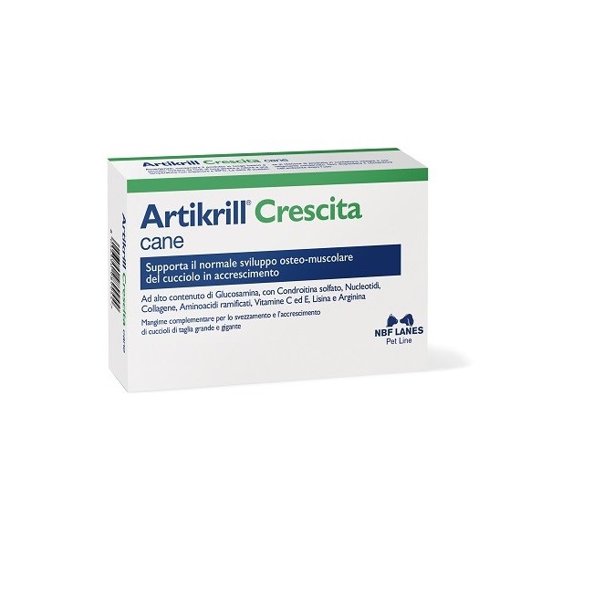 N. B. F. Lanes Artikrill Crescita cane 30 Compresse