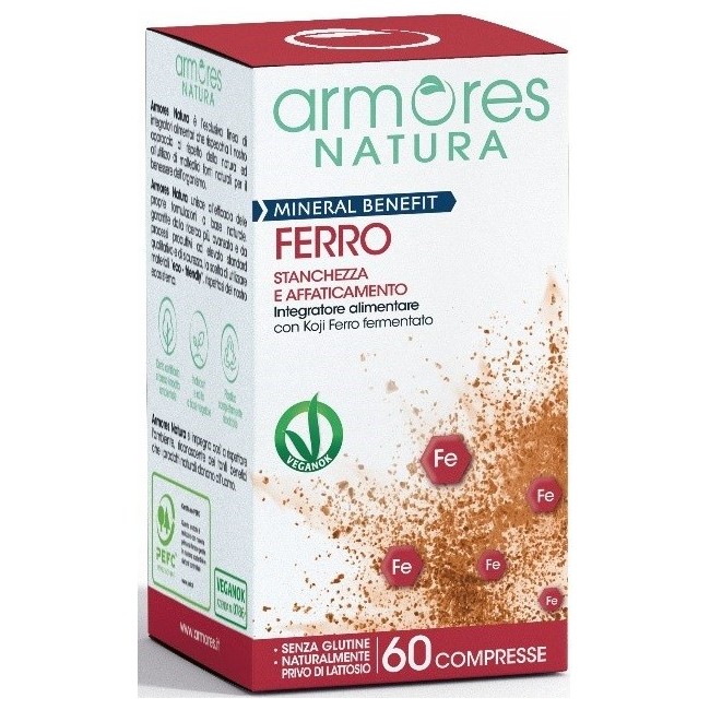 Armores Mineral Benefit Ferro integratore 60 Compresse Armores Mineral Benefit Ferro integratore 60 Compresse