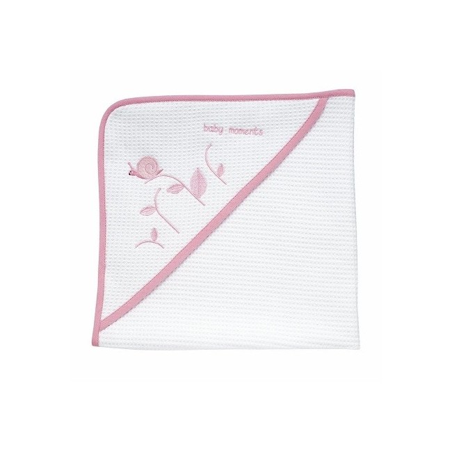 Chicco Accappatoio Quadrato Lumaca 0m+ colore rosa