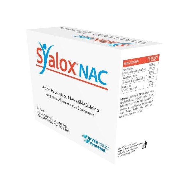 River Pharma Syalox Nac integratore 14 Bustine Da 4 G River Pharma Syalox Nac integratore 14 Bustine Da 4 G