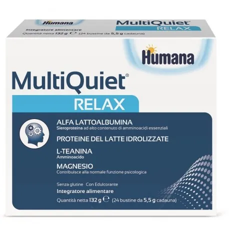 Humana Multiquiet Relax 24 Bustine integratore per bambini - Para