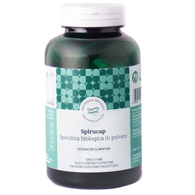 Spirucap Spirulina Biologica In Polvere integratore 180 Capsule Spirucap Spirulina Biologica In Polvere integratore 180 Capsule