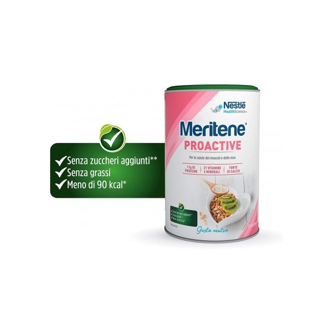 Meritene proactive 408 grammi integratore di proteine Meritene proactive 408 grammi integratore di proteine