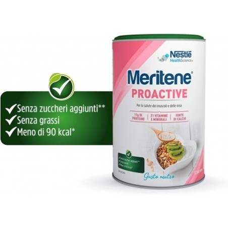 Meritene proactive 408 grammi integratore di proteine Meritene proactive 408 grammi integratore di proteine