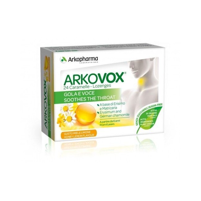 Arkofarma Arkovox Propoli Miele e Limone 24 caramelle Arkofarma Arkovox Propoli Miele e Limone 24 caramelle