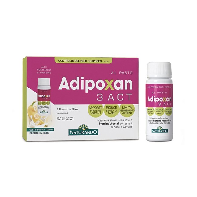 Adipoxan 3 Act Integratore dimagrante 8 flaconi Adipoxan 3 Act Integratore dimagrante 8 flaconi