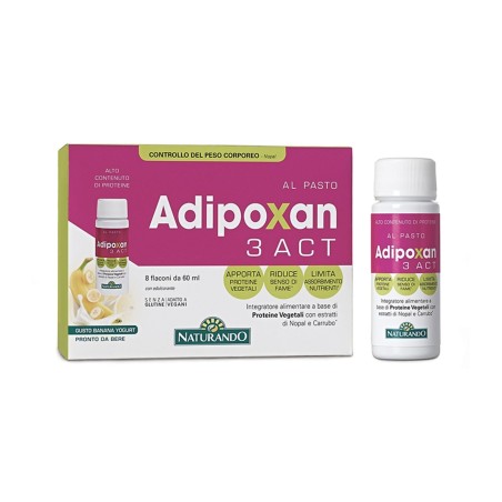 Adipoxan 3 Act Integratore dimagrante 8 flaconi Adipoxan 3 Act Integratore dimagrante 8 flaconi
