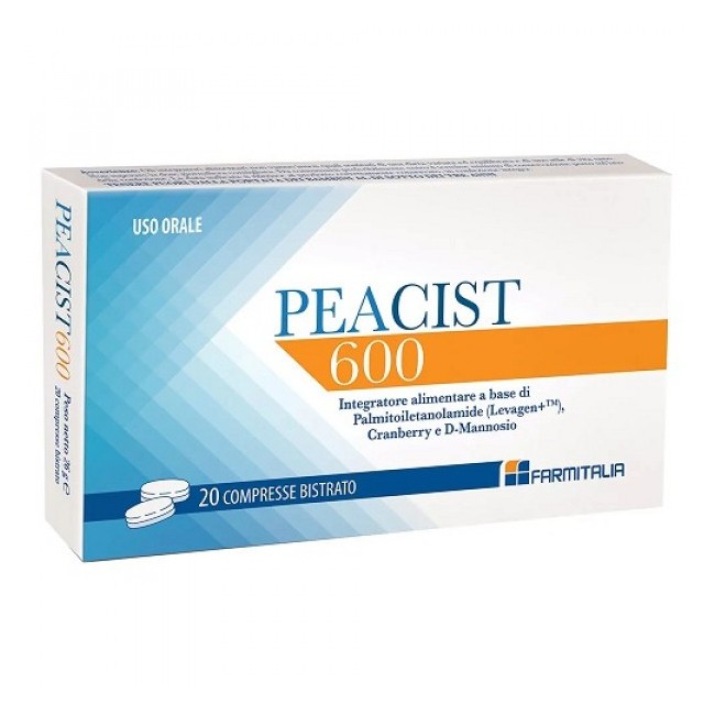 Farmitalia Peacist 600 20 compresse integratore per le vie urinarie Farmitalia Peacist 600 20 compresse integratore per le vie urinarie