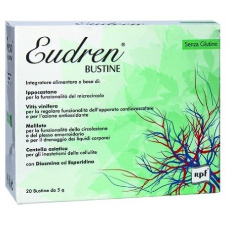 Eudren 20 bustine 100 g integratore alimentare per le vene varicose Eudren 20 bustine 100 g integratore alimentare per le vene varicose