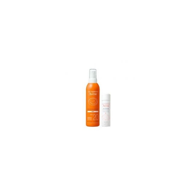 Avene Latte Spray SPF 20+ da 200 Ml + Spray Acqua Termale 50 Ml Avene Latte Spray SPF 20+ da 200 Ml + Spray Acqua Termale 50 Ml