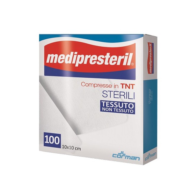Corman Garza Compressa Medipresteril Tnt 10x10cm 100 Pezzi Corman Garza Compressa Medipresteril Tnt 10x10cm 100 Pezzi