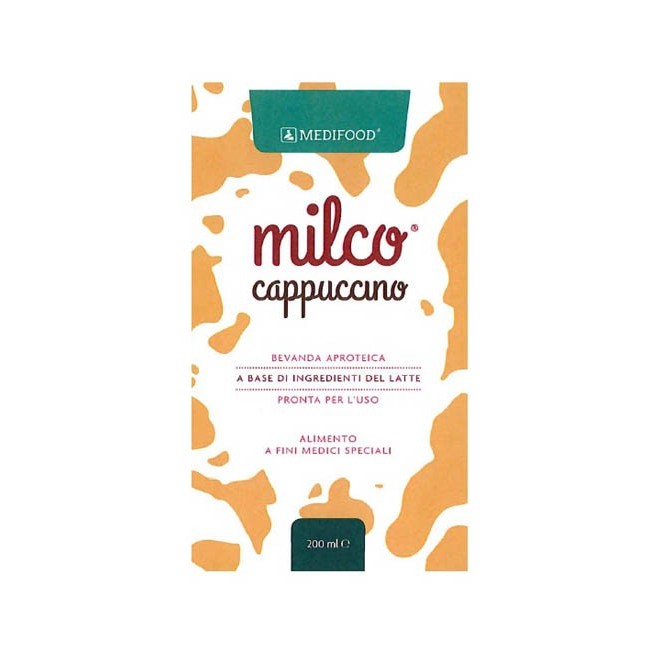 Medifood Milco Bevanda Aproteica Cappuccino 6 X 200 Ml