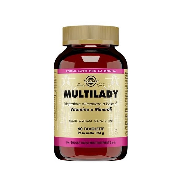 Solgar Multinutrient Multilady integratore 60 Tavolette Solgar Multinutrient Multilady integratore 60 Tavolette