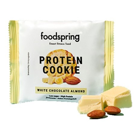 Foodspring Gmbh Protein Cookie Cioccolato Bianco E Mandorla 50 G Foodspring Gmbh Protein Cookie Cioccolato Bianco E Mandorla 50 G