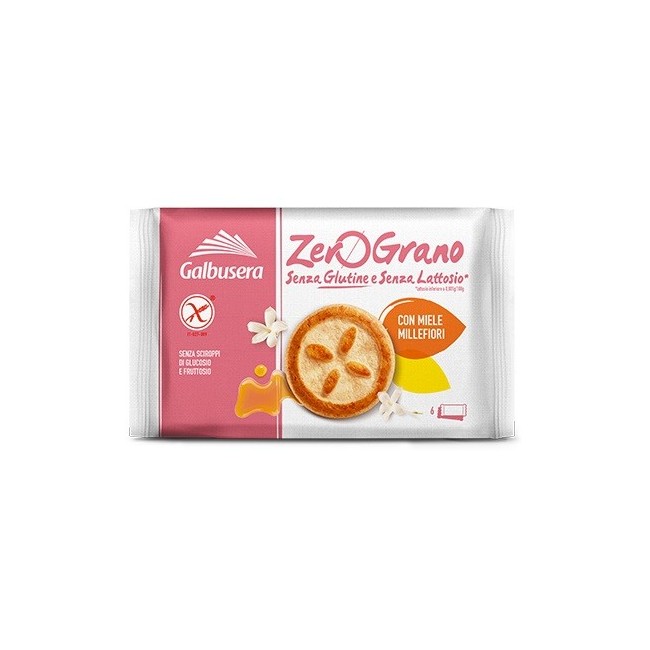 Galbusera Zerograno Frollino miele millefiori 220 G