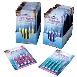Forhans Travel Interdental Brush 1,2 cilindrico per spazi stretti