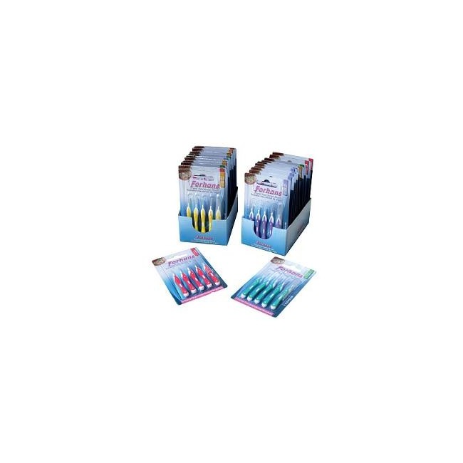 Forhans Travel Interdental Brush 1,2 cilindrico per spazi stretti