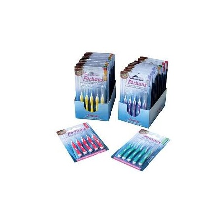 Forhans Travel Interdental Brush 1,2 cilindrico per spazi stretti