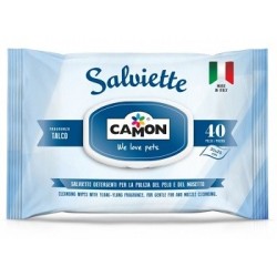 Camon Salviette Talco 40 Salviettine per pelo e musetto