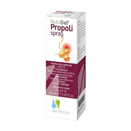 Nutrileya Nutridef Spray Propoli per il mal di gola 30 G