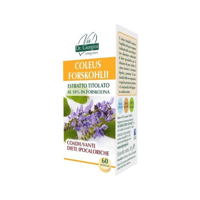 Dr. Giorgini Ser-vis Coleus Forskohlii Estratto Titolato 60 Pastiglie Dr. Giorgini Ser-vis Coleus Forskohlii Estratto Titolato 60 Pastiglie