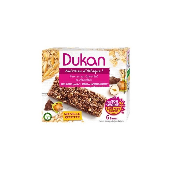 Dukan barretta cioccolato nocciola 6 pezzi  25 g