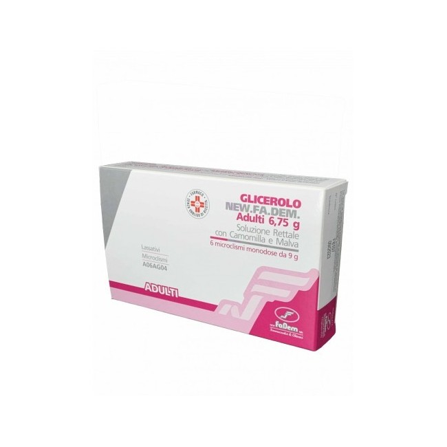 Newfadem Adulti Glicerolo 6 Contenitori Monodose