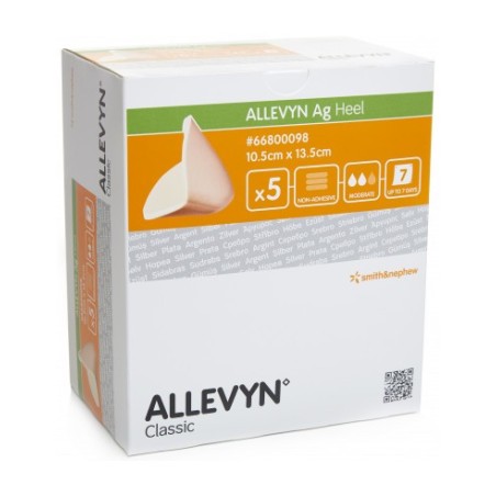 Smith & Nephew Medicazione In Poliuretano Allevyn Ag Heel 10,5x13,5cm 5 Pezzi Smith & Nephew Medicazione In Poliuretano Allevyn Ag Heel 10,5x13,5cm 5 Pezzi