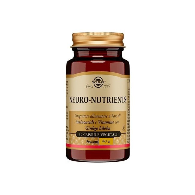 Solgar Neuro-nutriens 30 Cps 4 Pezzi Solgar Neuro-nutriens 30 Cps 4 Pezzi