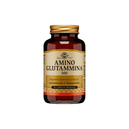 Solgar Amino Glutammina 500 50 Capsule Vegetali