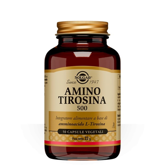 Solgar Amino Tirosina 500 50 Capsule Vegetali