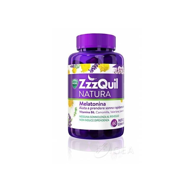 Vicks zzzquil natura 60 pastiglie integratore alimentare per dormire Vicks zzzquil natura 60 pastiglie integratore alimentare per dormire