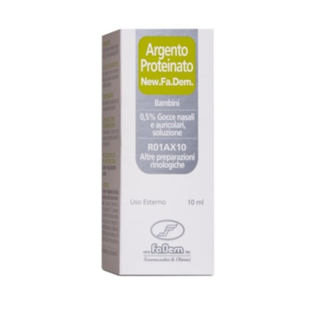 New Fadem Argento Proteinato 0,5% 10ml New Fadem Argento Proteinato 0,5% 10ml