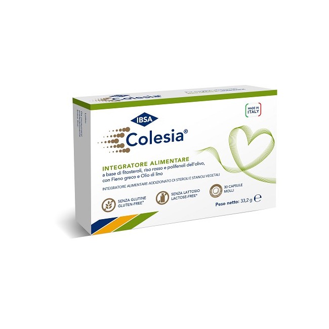 Ibsa Colesia soft gel integratore 30 capsule molli Ibsa Colesia soft gel integratore 30 capsule molli