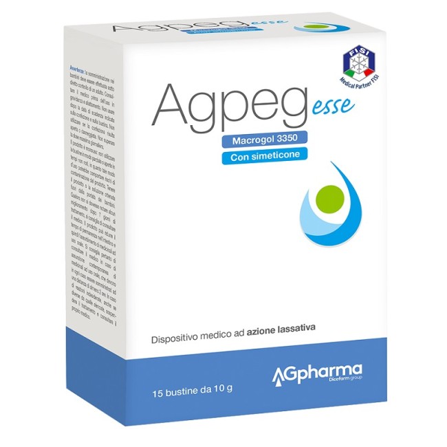 Ag pharma Agpeg esse 15 bustine lassative a base di Macrogol