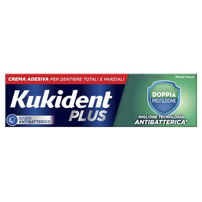 Kukident Plus Doppia Protezione Crema Adesiva Dentiere 40 G Kukident Plus Doppia Protezione Crema Adesiva Dentiere 40 G