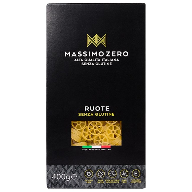 Massimo Zero Ruote Pasta Senza Glutine 400 G Massimo Zero Ruote Pasta Senza Glutine 400 G