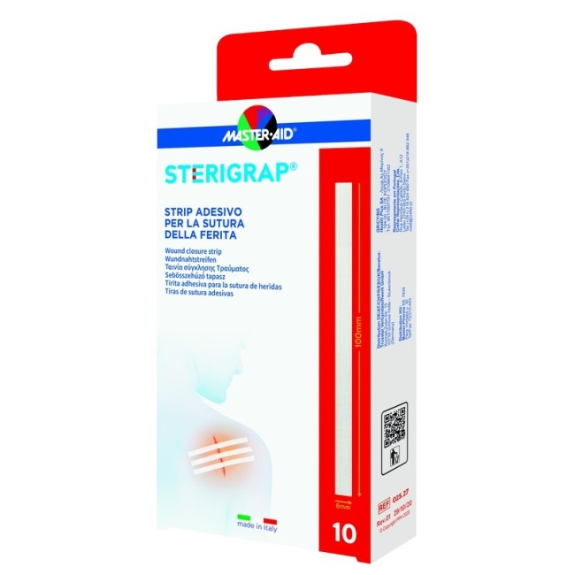Master-aid Sterigrap Strip Adesivo Sutura Ferite 100x6 Mm 10 Pezzi Master-aid Sterigrap Strip Adesivo Sutura Ferite 100x6 Mm 10 Pezzi
