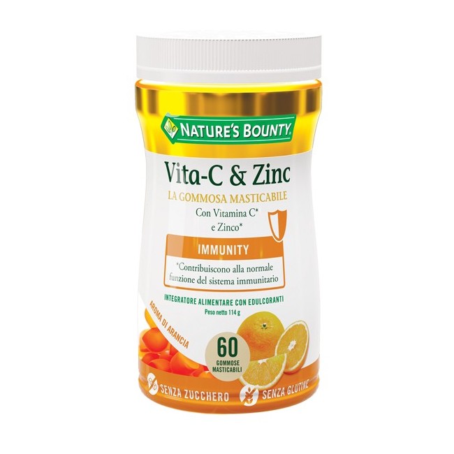 Nature's Bounty Vita-c&zinc Integratore 60 Gommose Nature's Bounty Vita-c&zinc Integratore 60 Gommose